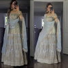 Tew Georgette Micro Silk Embroidery Designer Lehenga Choli Wholesalers In Surat